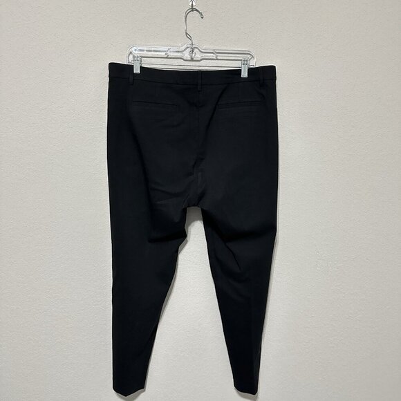 J.Jill Wearever Collection Refined Woven Trouser Dress Pants Women Size 16 Black - Picture 2 of 9